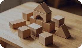 wooden building blocks