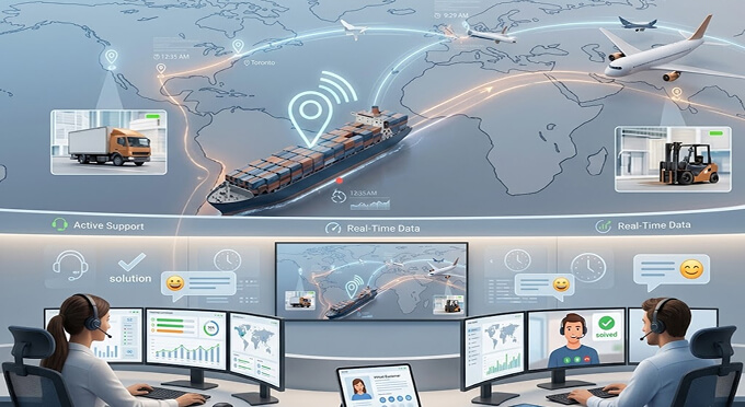 End-to-End Real-Time Tracking and Customer Service Image
